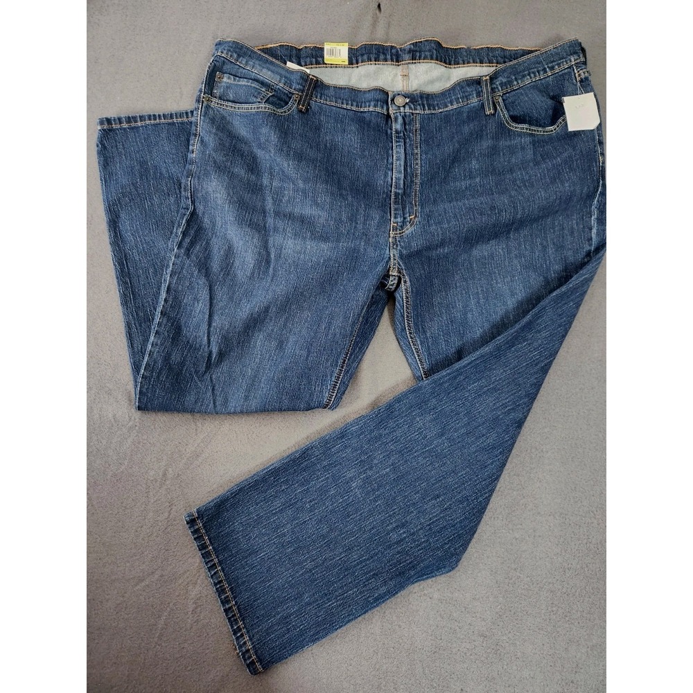 NEW Mens LEVIS 541 Athletic Taper Medium Wash Blue Jeans Stretch Flex Sz 52x32